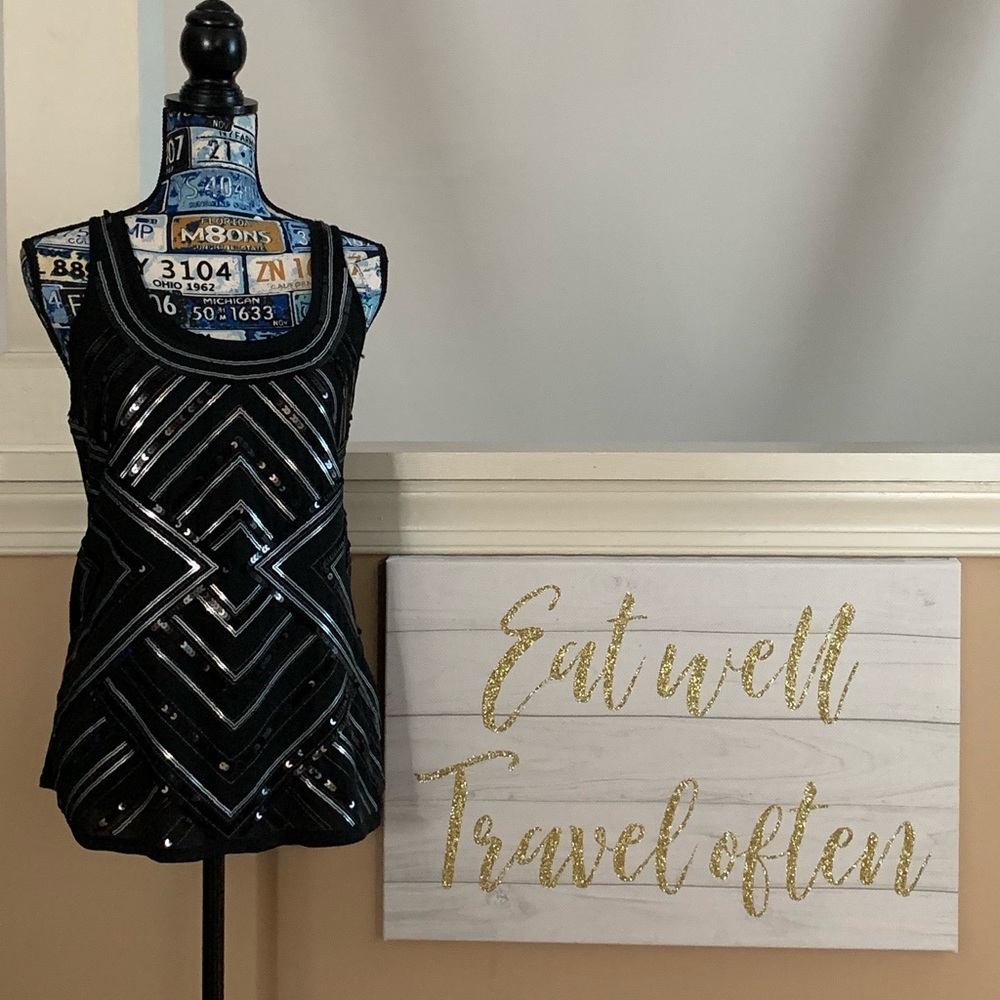 Express Sequin Tank Top